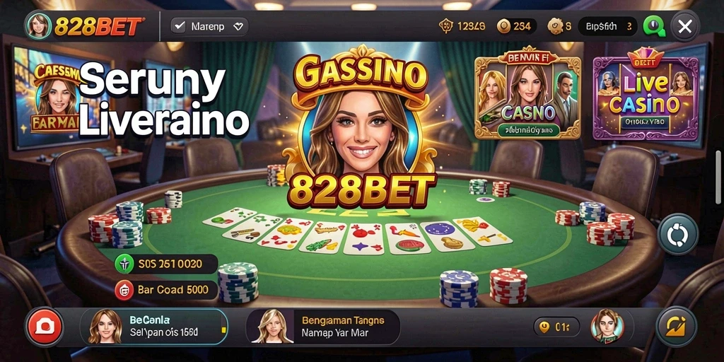 Screenshot gameplay 828BET yang seru dan interaktif di Live Casino.
