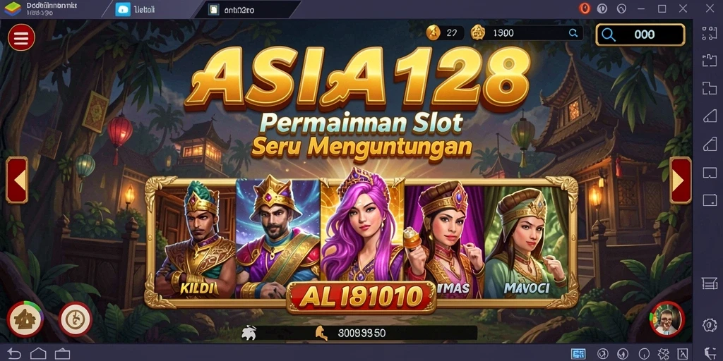 Tampilan gameplay ASIA128 yang penuh warna dan menarik.