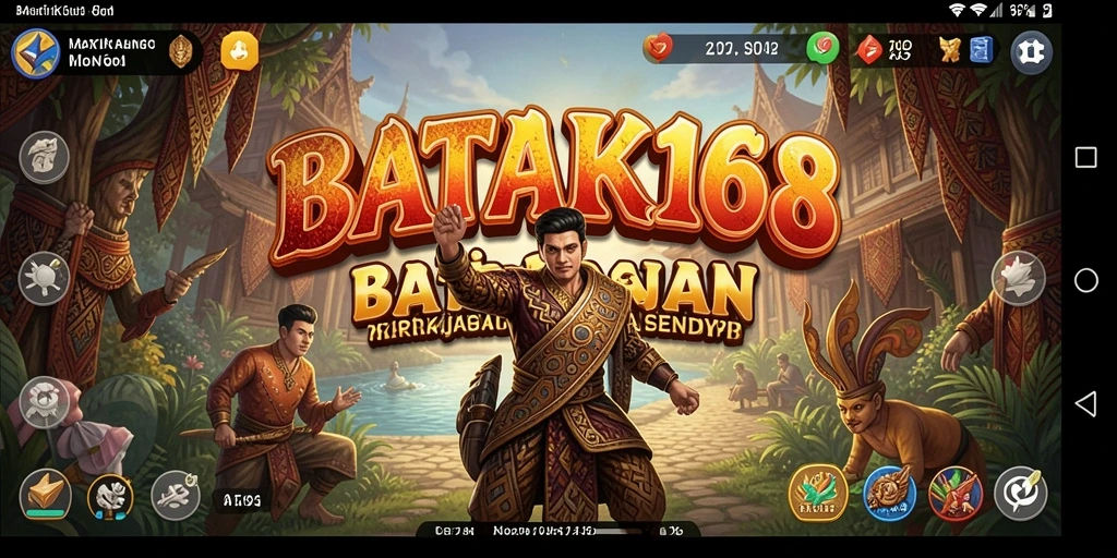 Screenshot utama BATIK168 menunjukkan antarmuka permainan Tycoon yang penuh warna.