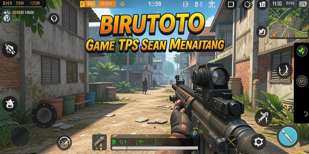 Tampilan gameplay BIRUTOTO yang menegangkan dan penuh aksi.