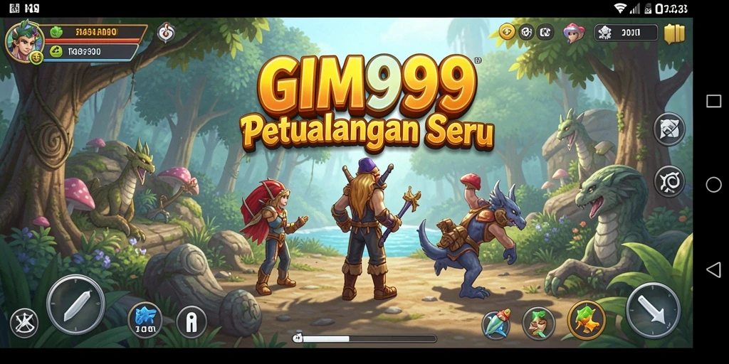 Tampilan gameplay GIM999 yang seru dan mendebarkan.