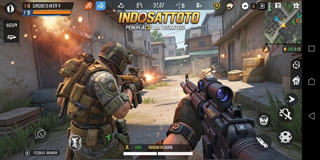 Tampilan gameplay seru dan mendebarkan di INDOSATTOTO.