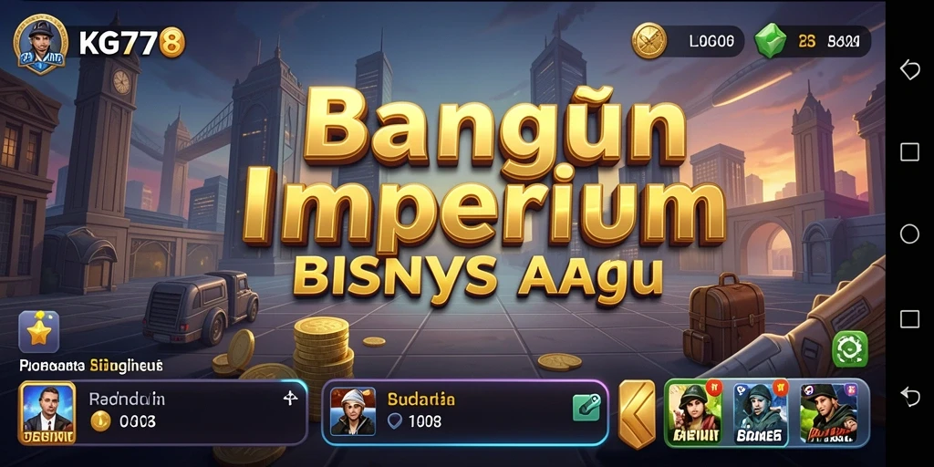 Tampilan utama gameplay KG778 menampilkan strategi bisnis yang mendebarkan.