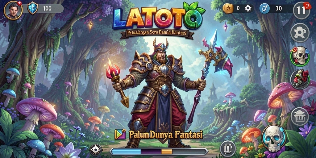 Tampilan gameplay LATOTO yang memukau dan penuh aksi petualangan.