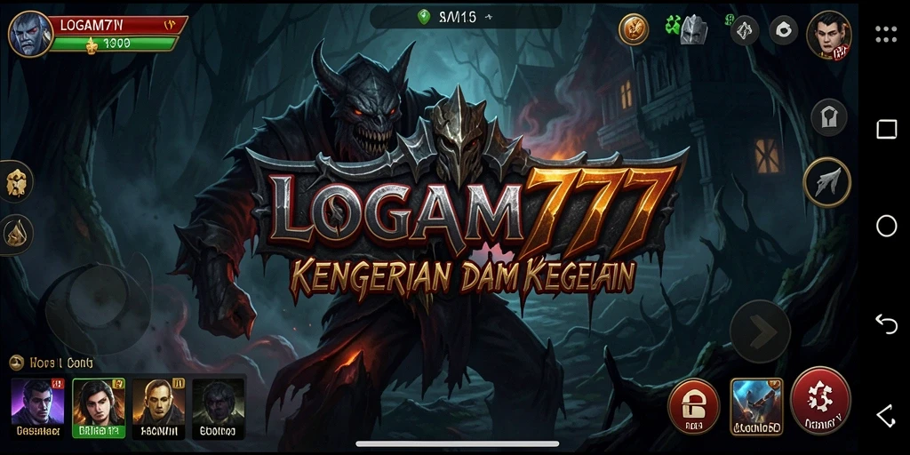 Tangkapan layar menunjukkan gameplay menegangkan di dunia gelap LOGAM777.