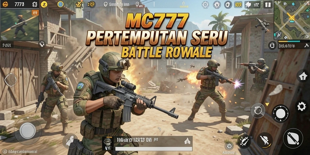 Tangkapan layar dari gameplay seru MC777 dalam mode Battle Royale.