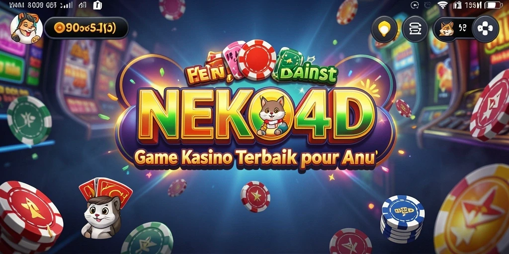 Screenshot utama NEKO4D menampilkan permainan Kasino yang seru.