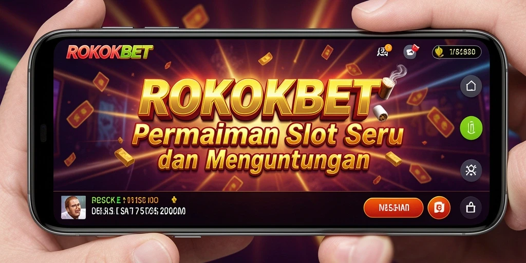 Tampilan dinamis gameplay ROKOKBET dengan efek visual menawan.
