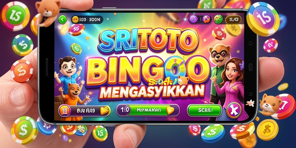 Screenshot gameplay SRITOTO menampilkan keseruan permainan Bingo.