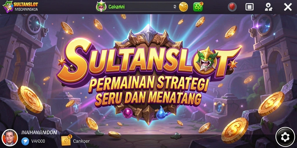 Screenshot SULTANSLOT menampilkan aksi gameplay strategi yang mendebarkan.