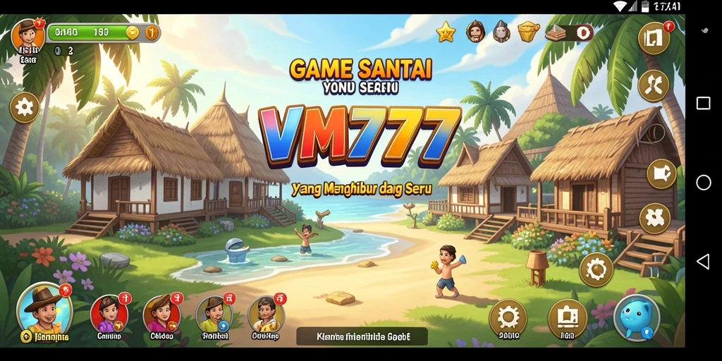 Screenshot gameplay VM777 menunjukkan keseruan saat bermain mini-games Casual.